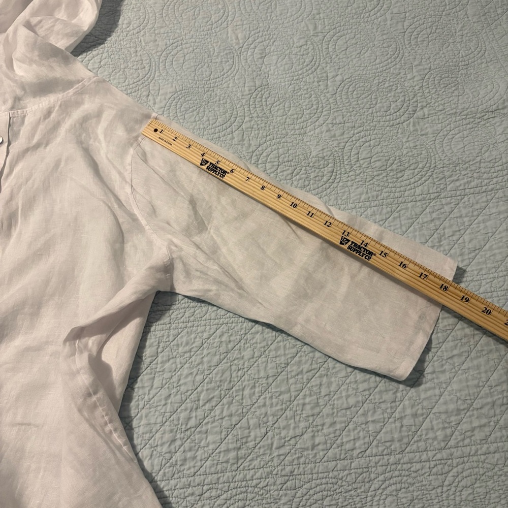 Tahari linen hooded tunic. Size 1X. - Picture 8 of 8